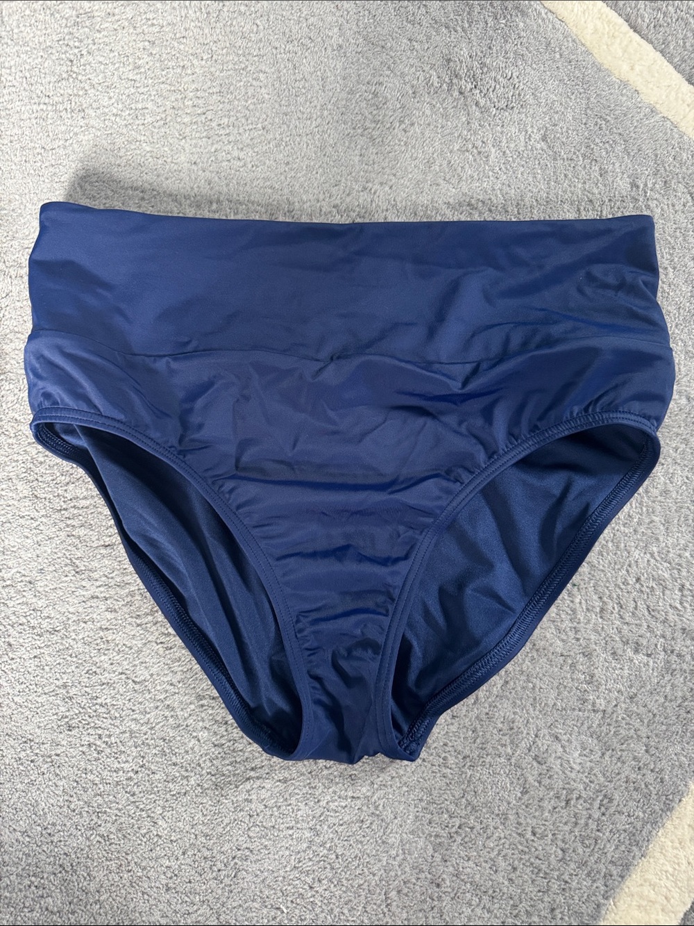 Lands End high waisted bikini bottom underneath
